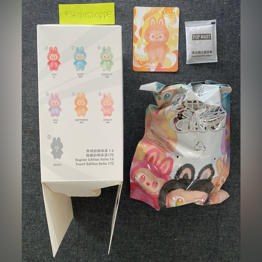 Pop Mart Labubu HAPPINESS Big Into Energy Vinyl Face Plush Pendant Keychain BIE - Picture 6 of 7